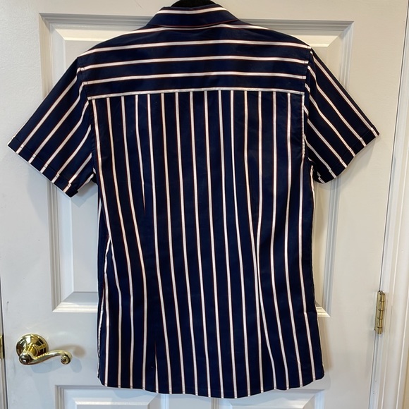 Topman Muscle Fit Men’s Short Sleeve Button Down Shirt M - Picture 6 of 9